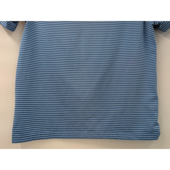 Vineyard Vines Performance Polo Shirt Men's Size Medium Blue Stripe Whale - Picture 9 of 10